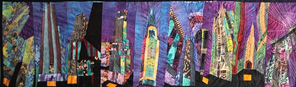 ART Quilt, cotton, free motion stiching 2021/utho