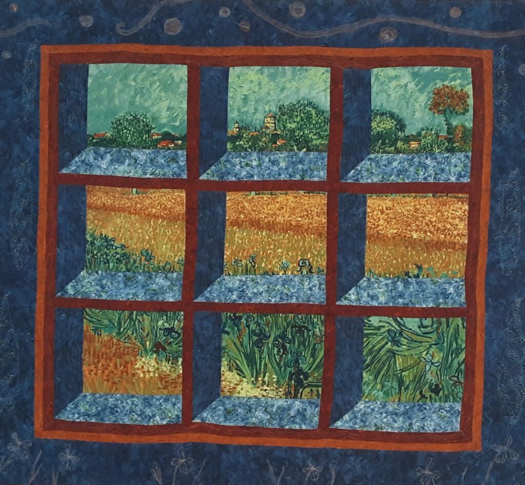 ART Quilt, cotton, free motion stiching 2018/utho